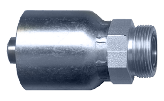 1/4 x 9/16"-18 Koman/Parker® 43 Series Hose Crimp - Male ORFS  SC953-44