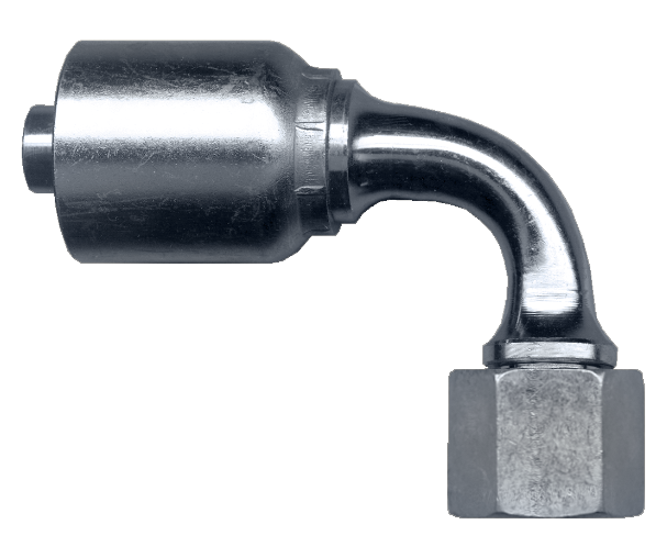 3/8 x 13/16"-16 Koman/Parker® 43 Series Hose Crimp - Female ORFS Swivel 90° Elbow  SC959-68