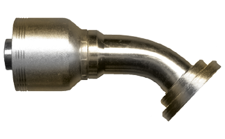 1 x 1" (1.75" Flange) Koman/Parker® 71 Series Hose Crimp - Code 61 Flange 45° Elbow  SCT945MS-1616