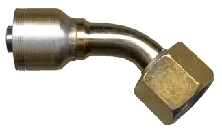 3/4 x 1-3/16"-12 Koman/Parker® 71 Series Hose Crimp - Female ORFS Swivel 45° Elbow  SCT950MS-1212