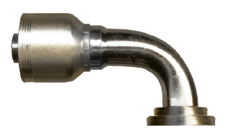 3/4 x 3/4" (1.50" Flange) Koman/Parker® 71 Series Hose Crimp - Code 61 Flange 90° Elbow  SCT990MS-1212