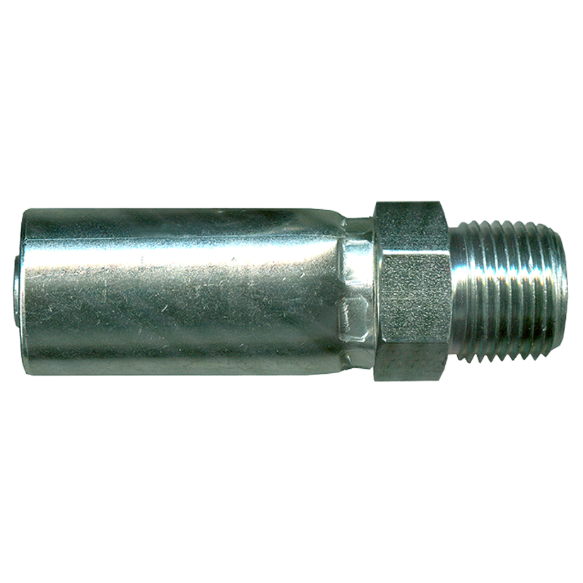 1/4 x 1/8" 100R7/R8/R18 Thermoplastic Hose Crimp - Male NPT  SCTP25-4A