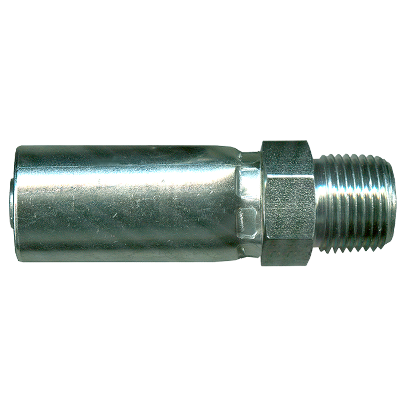 1/4 x 1/4" 100R7/R8/R18 Thermoplastic Hose Crimp - Male NPT  SCTP25-4B