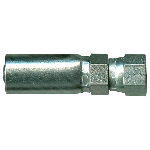 1/4 x 1/4" 100R7/R8/R18 Thermoplastic Hose Crimp - Female 37° JIC Swivel  SCTP38-44