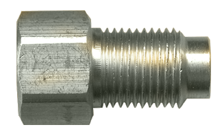 1/4" Steel Male 45° SAE Inverted Flare Long Nut  SL141-4