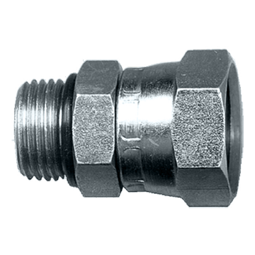 1-1/16"-12 x 3/4" Steel Male ORB - Female NPSM Swivel Connector  SO1120-12E