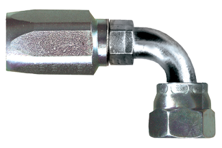 1-1/4 x 1-1/4" Steel 100R5 Reusable Hose End - Female 37° JIC Swivel 90° Elbow   SR539-2020