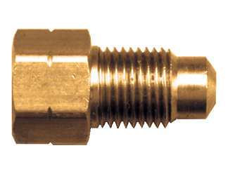3/16 (3/8"-24) Brass Male 45° SAE Inverted Flare - Female 45° SAE Inverted Flare Adpater  WH-1441