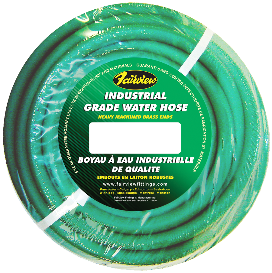 5/8" x 100' "Green Superflex" Low Temp Industrial Water Hose Assembly  WHGL10GRN-100H
