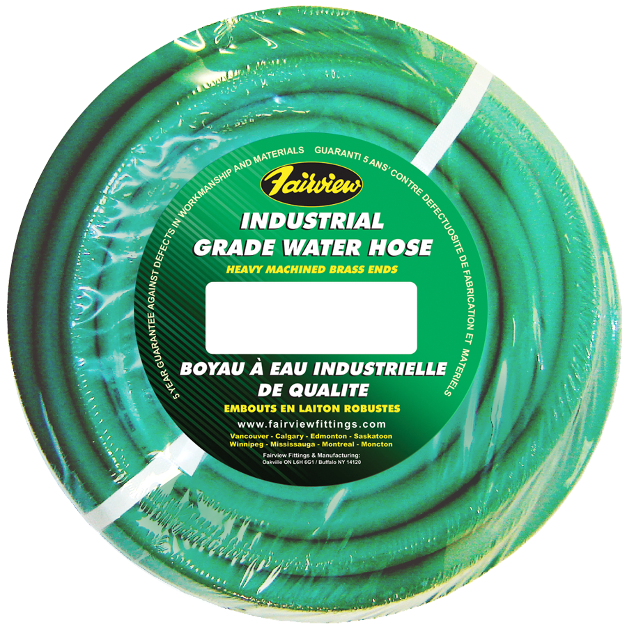 5/8" x 75' "Green Superflex" Low Temp Industrial Water Hose Assembly  WHGL10GRN-75H