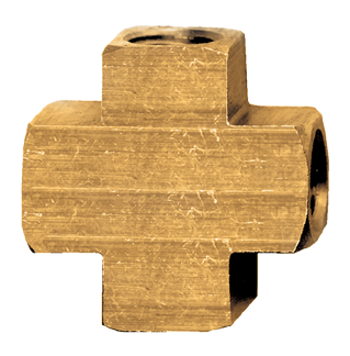 1/2" Extruded Brass Female Cross  X102-D