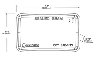 Replacement Per-Lux® Series 500 Fog & Driving Lens - Clear  09681