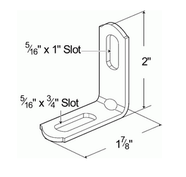 "L" Bracket Single - Stainless Steel  11133
