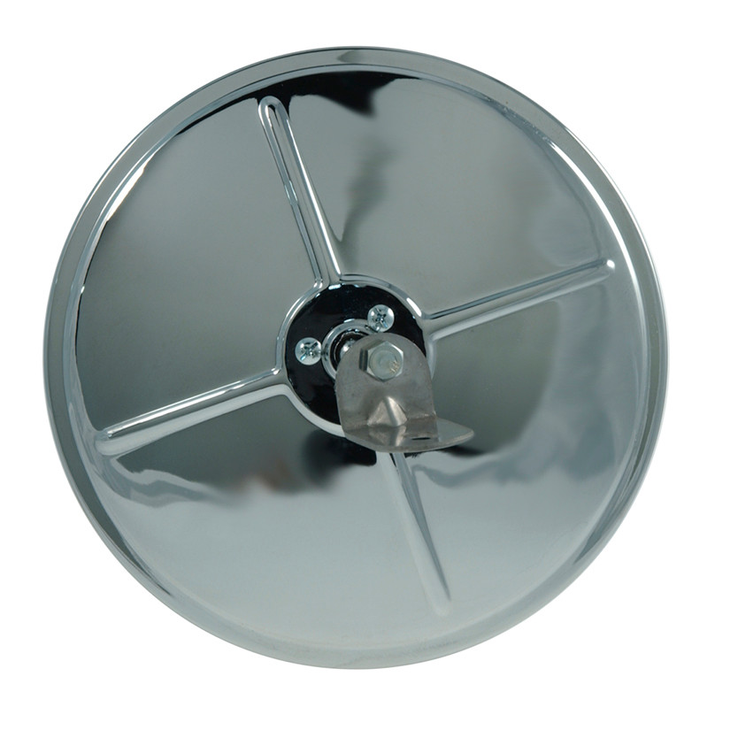 8" Round Convex Mirror w/Center-Mount Ball-Stud - Chrome  12983