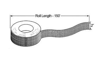 2" x 150' Roll Conspicuity Tape - Silver  40641