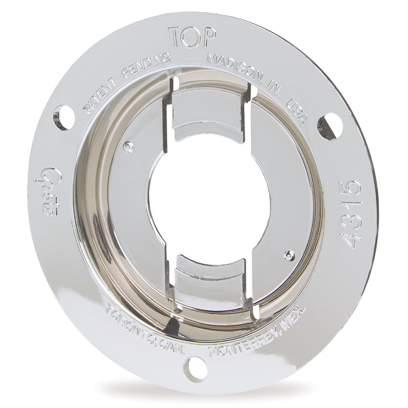 2" Round Lamp Theft Resistant Mounting Flange - Chrome  43153