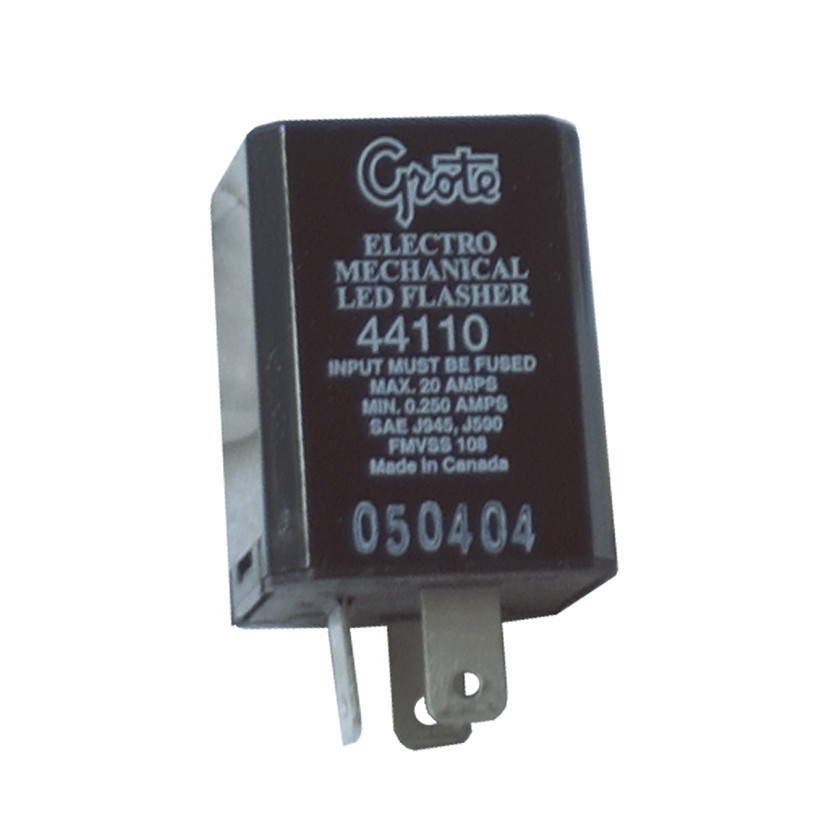 3 Pin LED Flasher - Black  44110