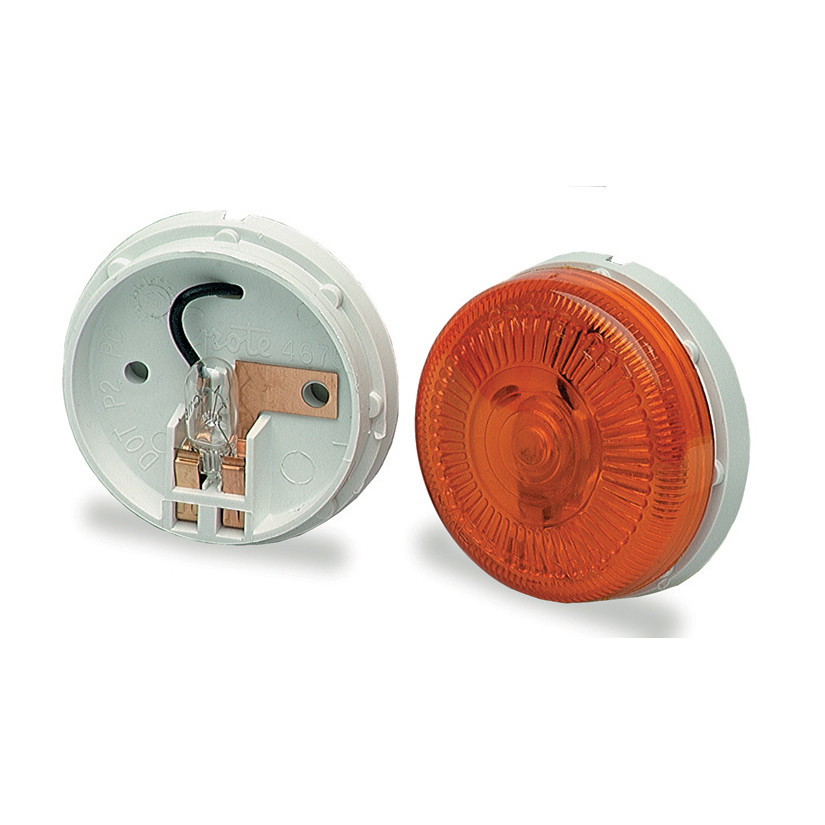 2-1/2" Surface-Mount Single-Bulb Clearance/Marker Lamp - Amber  45413