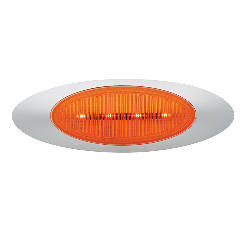 M1 Series LED Clearance/Marker Lamp & Bezel w/.180" Bullet Connector - Red  45583