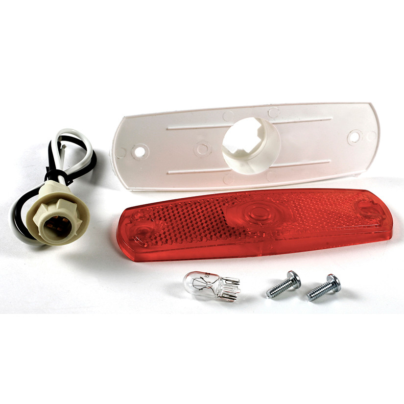 Low-Profile Clearance/Marker Lamp w/Built-in Reflector - Red  45712