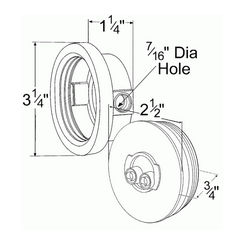 2-1/2" SuperNova® LED Clearance/Marker Lamp Kit (47122 + 91400 + 67001) - Red  47472