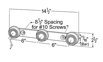 Low-Profile Round Style Light Bar - Red  49042