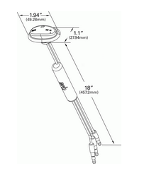 Dual Intensity MicroNova® LED Clearance/Marker Lamp Slim-Line w/Grommet - Amber  49373