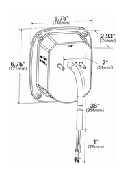 Torsion Mount® Two-Stud Mack® Dodge® Stop/Tail/Turn Lamp - Red/Clear  50992