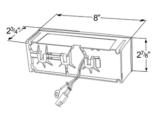 Submersible Low-Profile Trailer Lighting Kit Left Hand Stop/Tail/Turn & License Window - Red  52492