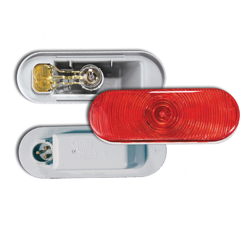 Torsion Mount® III Oval Stop/Tail/Turn Lamp w/Male Pin - Red  52562
