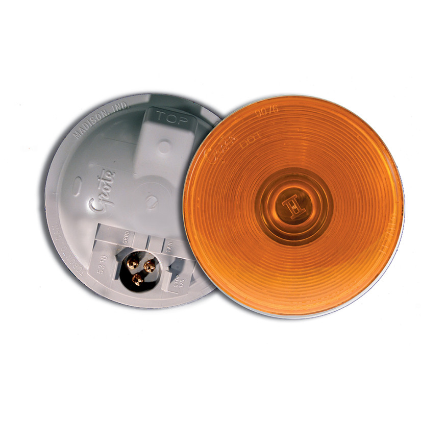 4" Torsion Mount® II Front Park/Turn Lamp w/Male Pin - Amber  53103