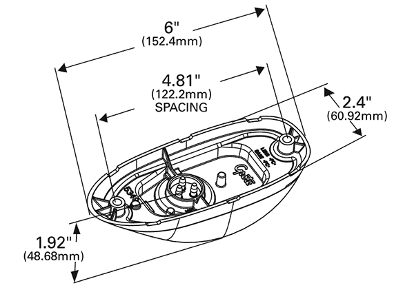 SuperNova® Surface Mount LED Side Turn Marker Lamp - Amber  53493