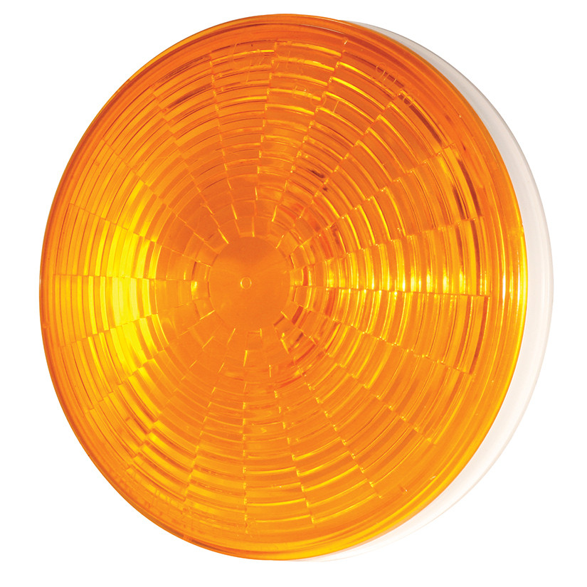 4" SuperNova® NexGen® LED Stop/Tail/Turn Lamp Grommet Mount Auxiliary w/SuperSeal® Hard Shell Connector - Amber  54363