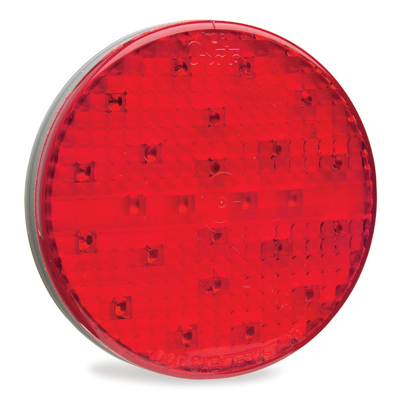 4" SuperNova® Grommet Mount Full-Pattern LED Stop/Tail/Turn Lamp w/SuperSeal® Hard Shell Connector - Red  54562