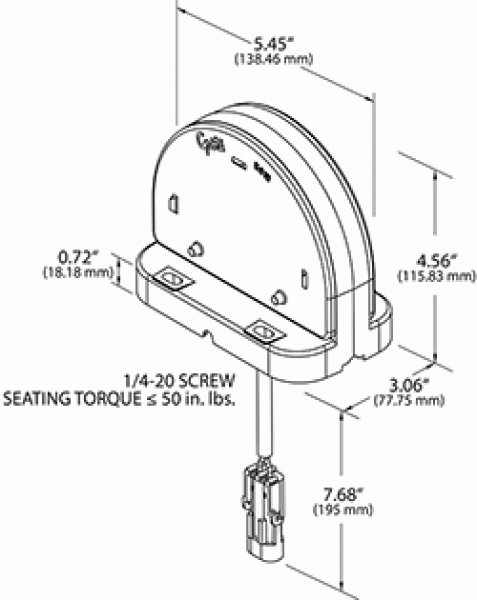 LED Stop/Tail/Turn Lamp Surface Mount - Red  56180