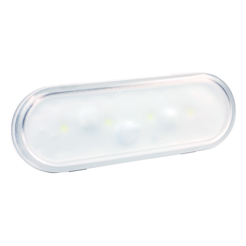 Oval LEDLamp® w/Male Pin Dome Lamp - Clear  61G31