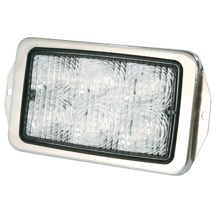 Trilliant® Mini LEDLamp® Work Lamp - Flood Beam Hardwired Flush Mount - Clear  63610