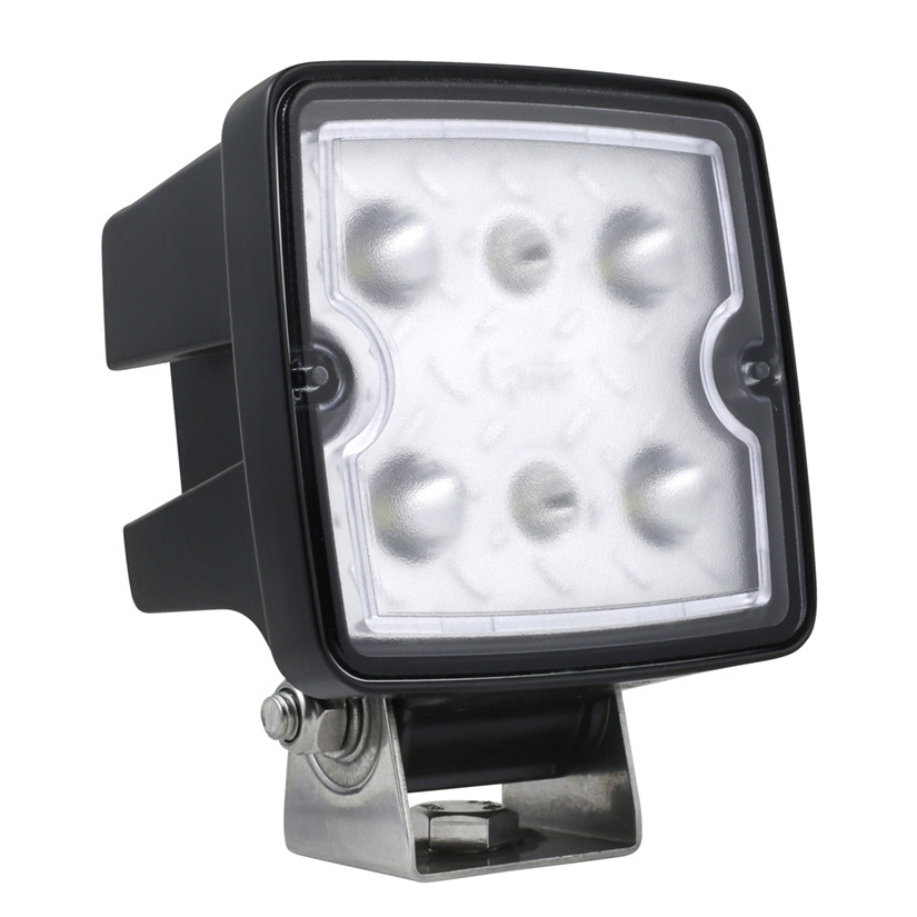 Trilliant® 3000 Lumen Cube LED Work Lamp Close Range Beam w/Deutsch Connector 9-32V - Clear  63W41