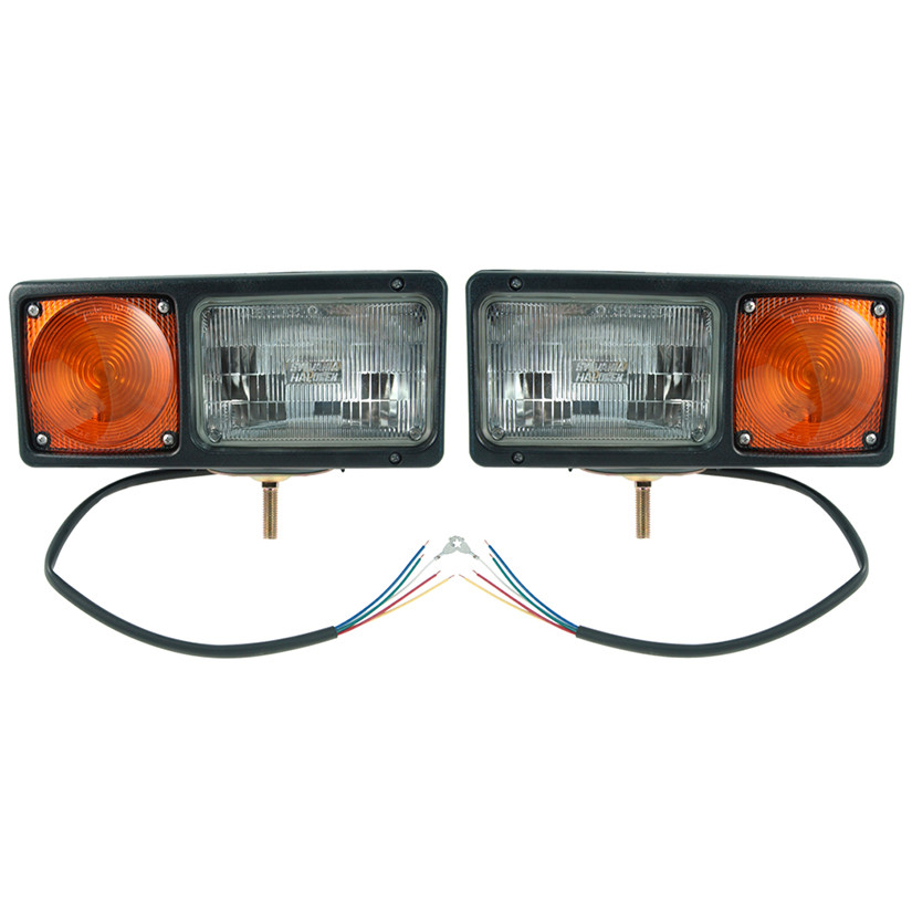 Per-Lux® Snow Plow Lamp Sealed Beam w/Black Housing - Clear  64261-4