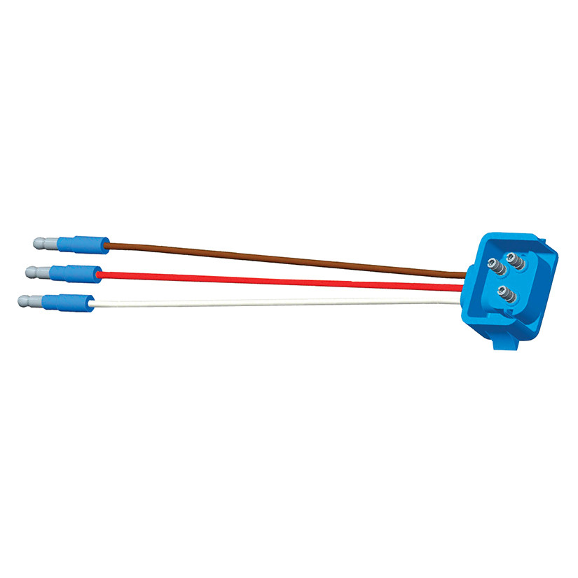 18" Stop/Tail/Turn Three-Wire 90° Male Pin Pigtail w/.180" Bullet Connectors  66844
