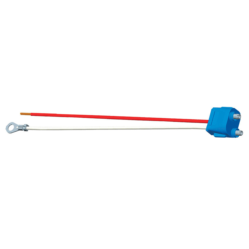 11-1/2" Stop/Tail/Turn Two-Wire Female Pin Lamp Pigtail w/Blunt Cut Wire & Ring Terminal Wire  67010