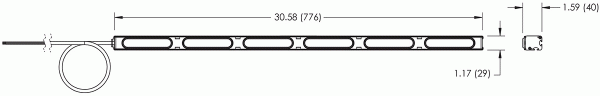 LED Traffic Sticks 30" 6 Module - Amber  78380
