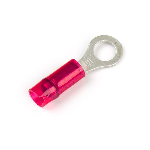 22 - 16 AWG Nylon Ring Terminals 5/16" @ 50 Pack - Red  83-2207