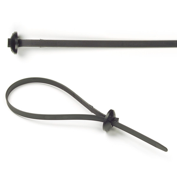 Nylon Cable Ties Button Head Tie 9.63" @ 50 Pack - Black  83-6049