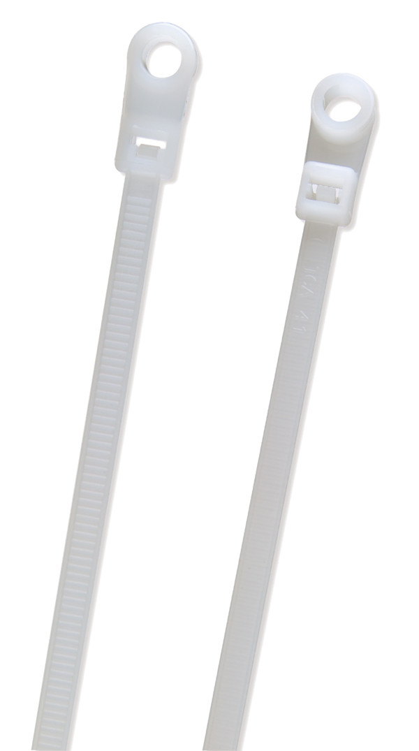 Nylon Cable Ties Screw Mount 11.5" @ 100 Pack - Black  83-6107
