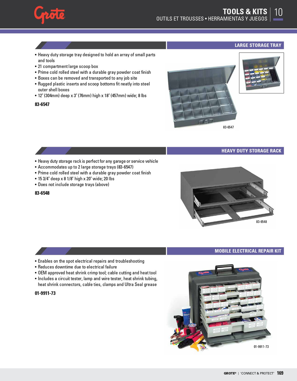 Heavy Duty Scoop Box - Gray  83-6547