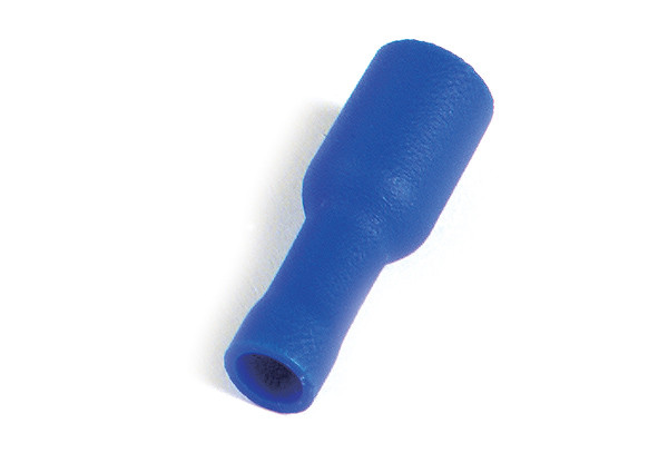 16 - 14 AWG Vinyl Receptacle Connectors Female .180" @ 15 Pack - Blue  84-2251