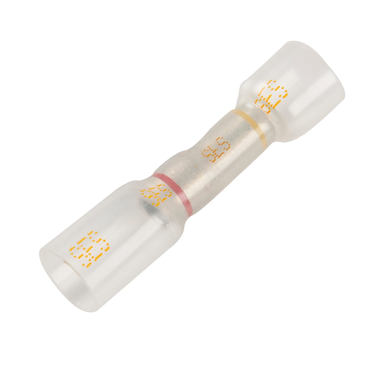 12 - 10 AWG Sealed Multiple Wire Heat Shrink Connectors In-Line @ 15 Pack - Red/Yellow  84-2632