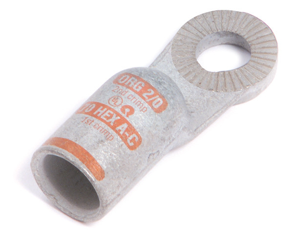2/0 AWG Stud/Side Locking Lugs 3/8" @ 5 Pack - Orange  84-9309