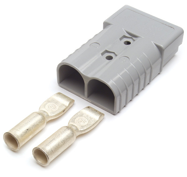 2 AWG 175A Plug-In Style Battery Cable Connectors Plug-In End - Gray  84-9633
